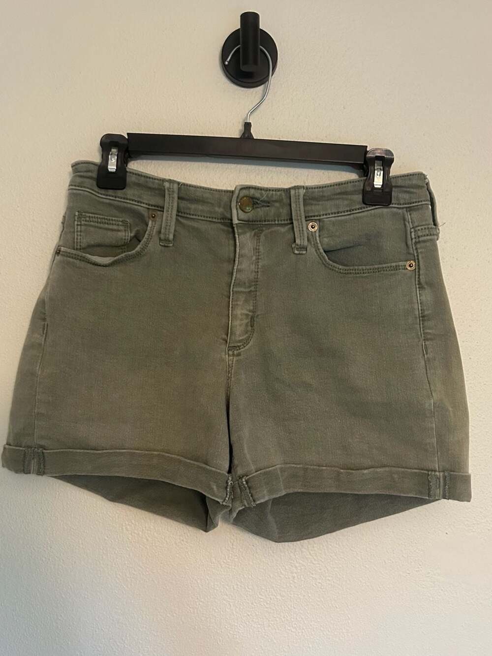 Universal Thread High Rise Midi Cuffed Denim Shorts